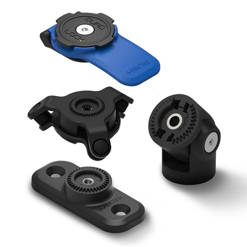 QUAD LOCK 360 Scooter Mounting Kit - Base/Adaptor/Head + Vibration Dampener QUAD LOCK 360 Scooter Mounting Kit - Base/Adaptor/Head + Vibration Dampener